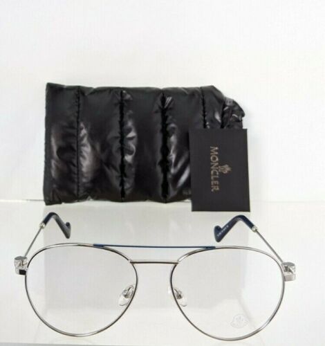 Brand New Authentic Moncler Eyeglasses ML 5023 016 54mm Silver Frame