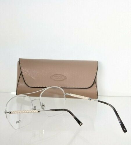 Brand New Authentic Tod's Eyeglasses TO 5212 018 54mm Silver Frame TO 5212