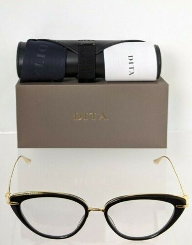 Brand New Authentic Dita Eyeglasses LACQUER DTX517-51-01 Black Gold 51mm Frame