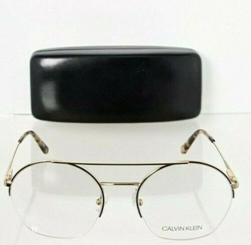 Brand New Authentic Calvin Klein Eyeglasses CK 20110 Gold 52mm Frame