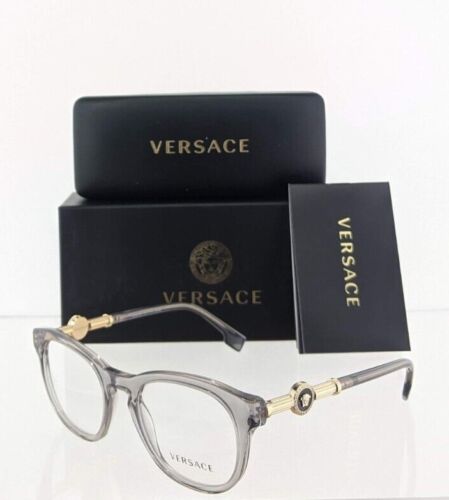 Brand New Authentic Versace Eyeglasses MOD. 3310 50mm Grey 593 3310 Frame