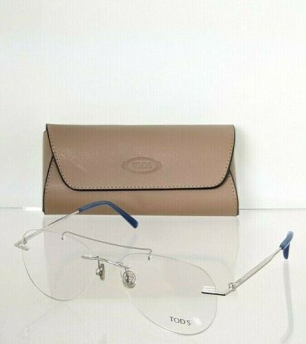 Brand New Authentic Tod's Eyeglasses TO 5242 16A 55mm Silver Frame TO 5242