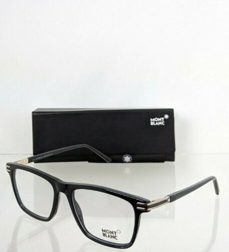 New Authentic Mont Blanc Eyeglasses MB 710 001 Black 54mm Frame MB710