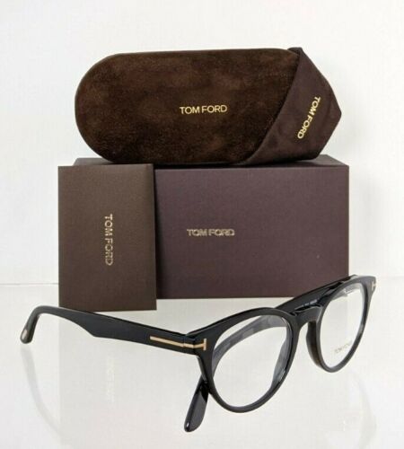 Brand New Authentic Tom Ford TF 5525 Eyeglasses 5525 001 FT 48mm Frame