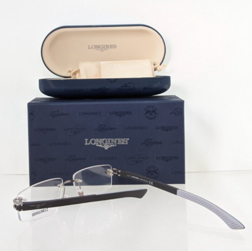 Brand New Authentic Longines Lg5007 H Eyeglasses 5007 Black 014 56Mm Frame