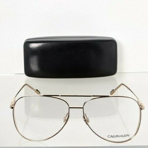 Brand New Authentic Calvin Klein Eyeglasses CK 21100 717 Gold Frame