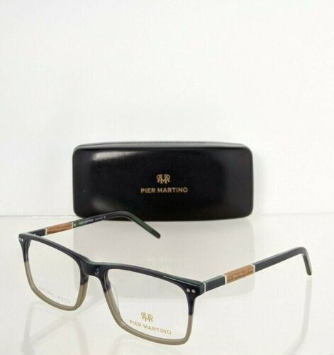 Brand New Authentic Pier Martino Sunglasses 5757 C3 Green & Wood 53mm Frame