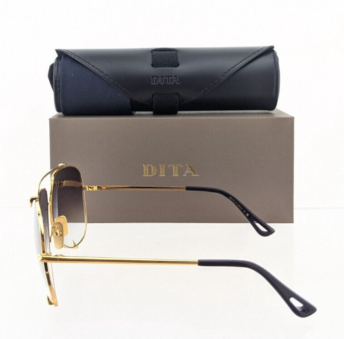 New Authentic Dita Sunglasses Talon 23007 D 18K Gld Blk 62Mm Frame