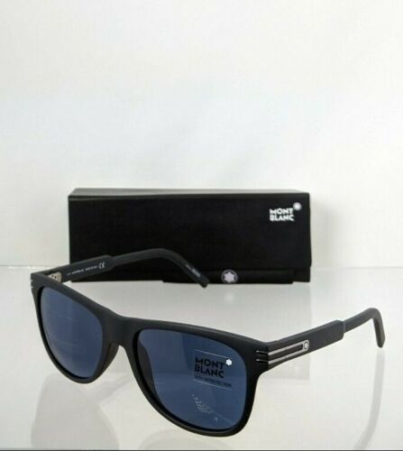 Brand New Authentic Mont Blanc Sunglasses MB641 02V 56mm Black Frame 641