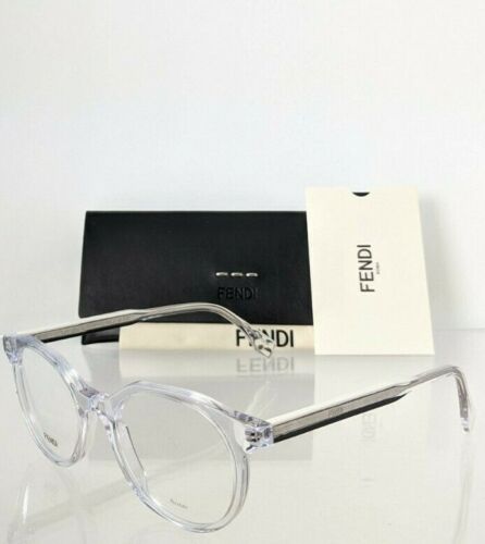 Brand New Authentic Fendi Eyeglasses 0078 000 50mm Crystal Clear Frame 0078