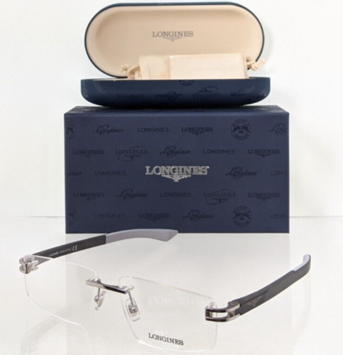 Brand New Authentic Longines Lg5007 H Eyeglasses 5007 Black 014 56Mm Frame