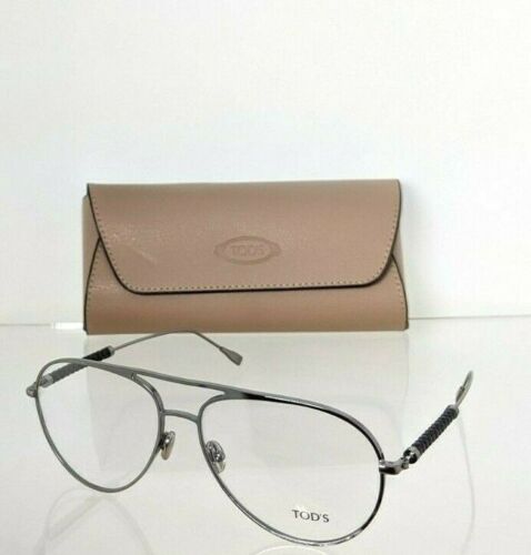 Brand New Authentic Tod's Eyeglasses TO 5214 014 59mm Gunmetal Frame TO 5214