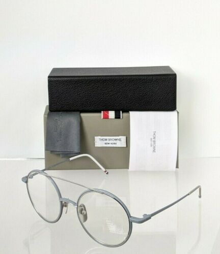 Brand New Authentic Thom Browne Eyeglasses TBX108-B-GRY SLV TB108 50mm Frame