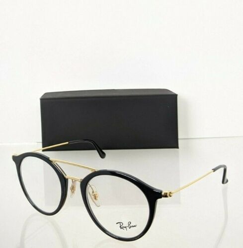 Brand New Authentic Ray Ban Eyeglasses RB 7097 2000 49mm Black Frame RB7097