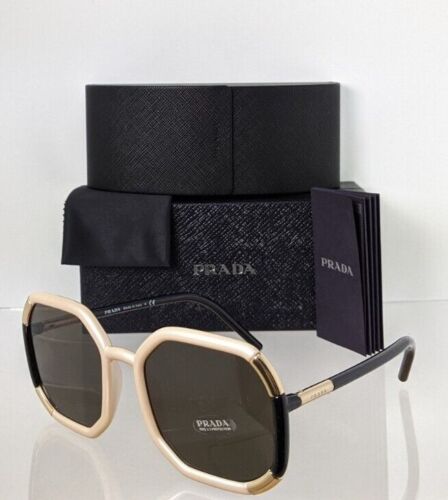 Brand New Authentic Prada Sunglasses SPR 20X Sunglasses 01F - 5G1 Ivory Black