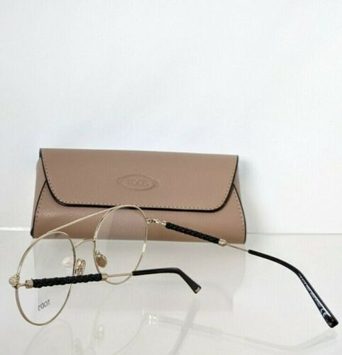 Brand New Authentic Tod's Eyeglasses TO 5228 032 54mm Black & Gold TO 5228