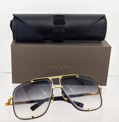 New Authentic Dita Sunglasses Mach Five Drx 2087 A Black Gold Frame 64Mm