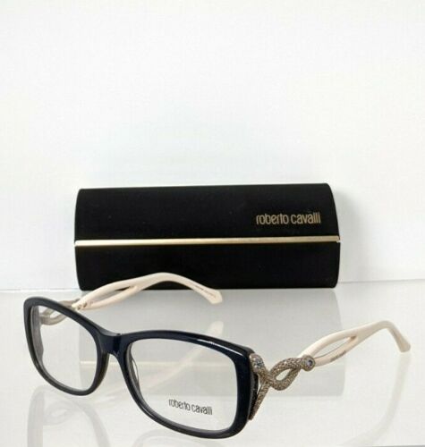 Brand New Authentic Roberto Cavalli Eyeglasses 959 092 55mm Navy & Ivory Frame