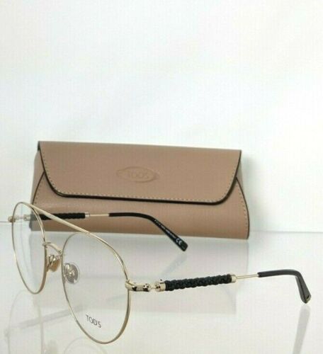 Brand New Authentic Tod's Eyeglasses TO 5228 032 54mm Black & Gold TO 5228