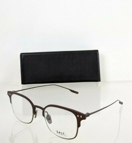 Brand New Authentic Salt Eyeglasses VAUGHN TKC/ATQG Brown Frame 48mm