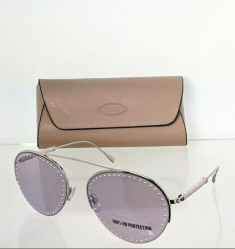 Brand New Authentic Tod's Sunglasses TO 234 16Y 60mm Silver Frame TO234