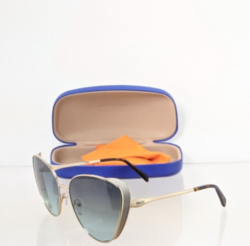 Brand New Authentic Emilio Pucci Sunglasses Ep 186 32B Gold Frame