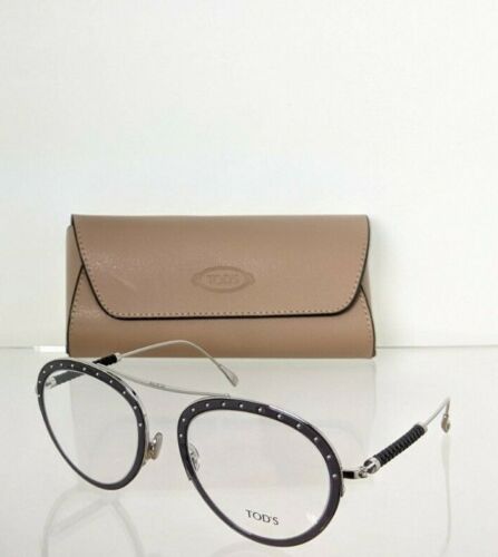 Brand New Authentic Tod's Eyeglasses TO 5211 001 52mm Silver Frame TO 5211