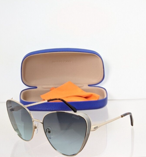 Brand New Authentic Emilio Pucci Sunglasses Ep 186 32B Gold Frame