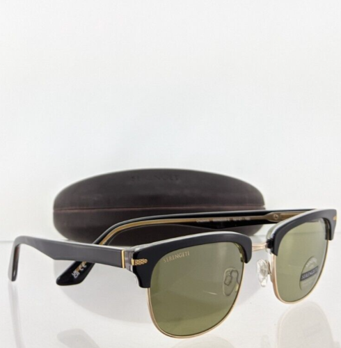 Brand New Authentic Serengeti Sunglasses Chadwick Ss562005 52Mm Black & Gold