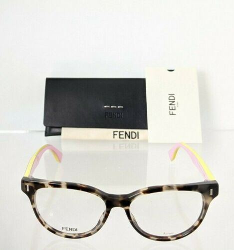 Brand New Authentic Fendi Eyeglasses M0033 2M2 52mm Black & Gold Frame 0033