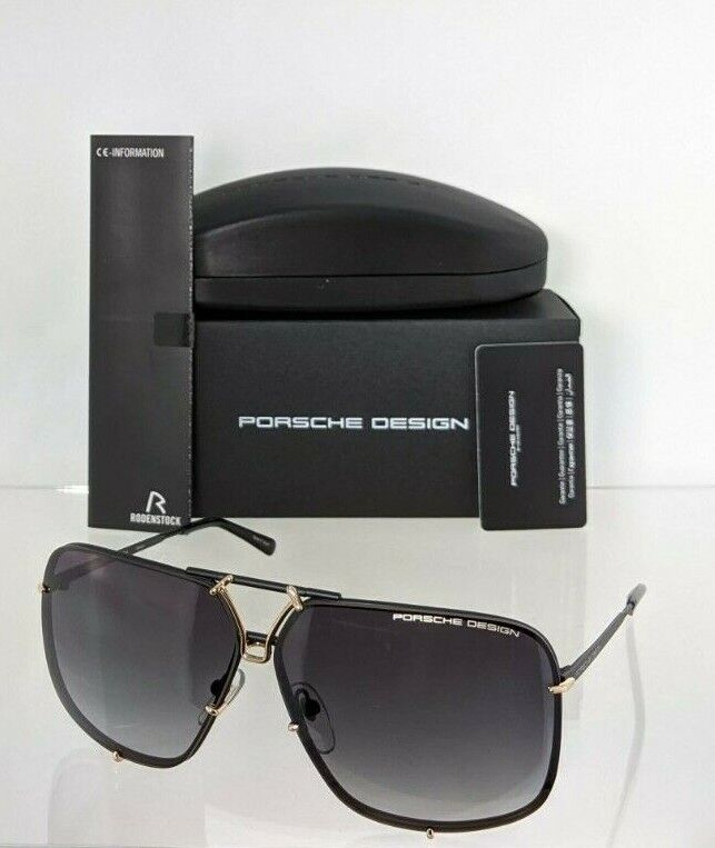 Brand New Authentic Porsche Design Sunglasses P 8928 D Black Gold P' 8928