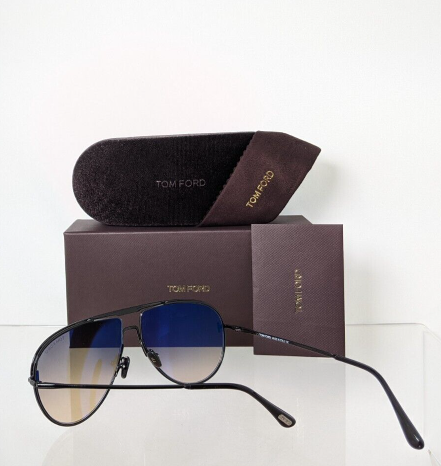 Brand New Authentic Tom Ford Sunglasses FT TF 0924 TF924 01B Theo 60mm Frame